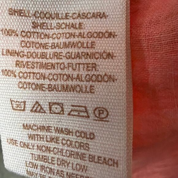 Free People Breathless Moments Tunic Garment Dyed Red Size L Boho Beachy Cottage - Picture 7 of 7